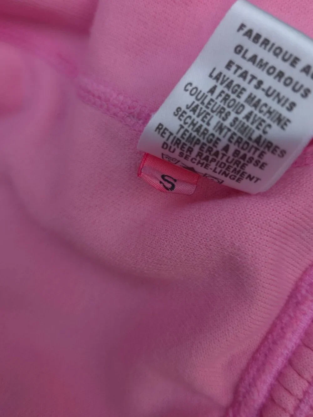 VTG Juicy Couture Pink Terry Cloth Tracksuit Set USA Small Y2K